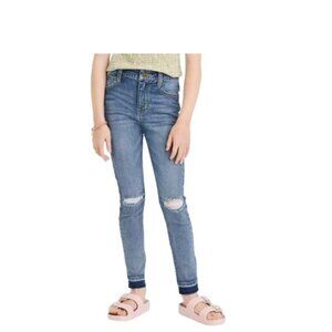 Art Class Girls' Deconstructed High-Rise Skinny Jeans Medium Wash Size 10